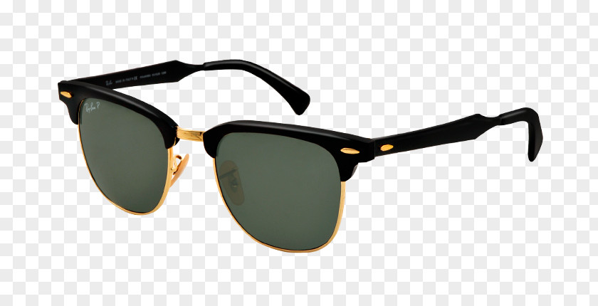 Ray Ban Ray-Ban Clubmaster Aluminium Classic Sunglasses Browline Glasses PNG