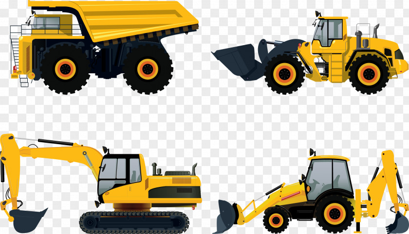 Vector Excavator Heavy Equipment Architectural Engineering Car Caterpillar Inc. PNG