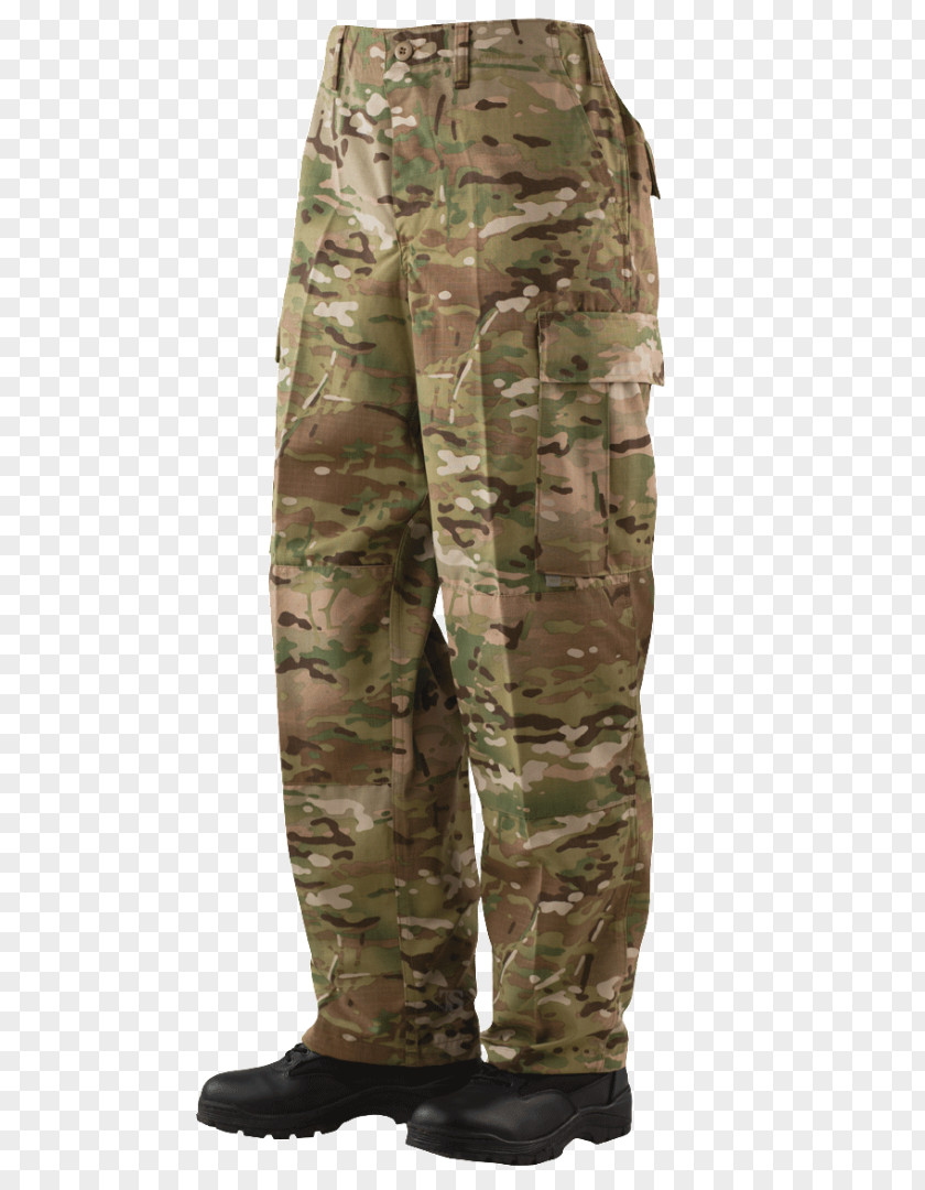 Camouflage Uniform Battle Dress MultiCam TRU-SPEC Ripstop Pants PNG