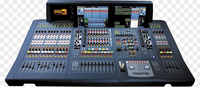 Digital Broadcast Mixer Audio Mixers Mixing Console Midas Consoles XL8 Live Sound PNG