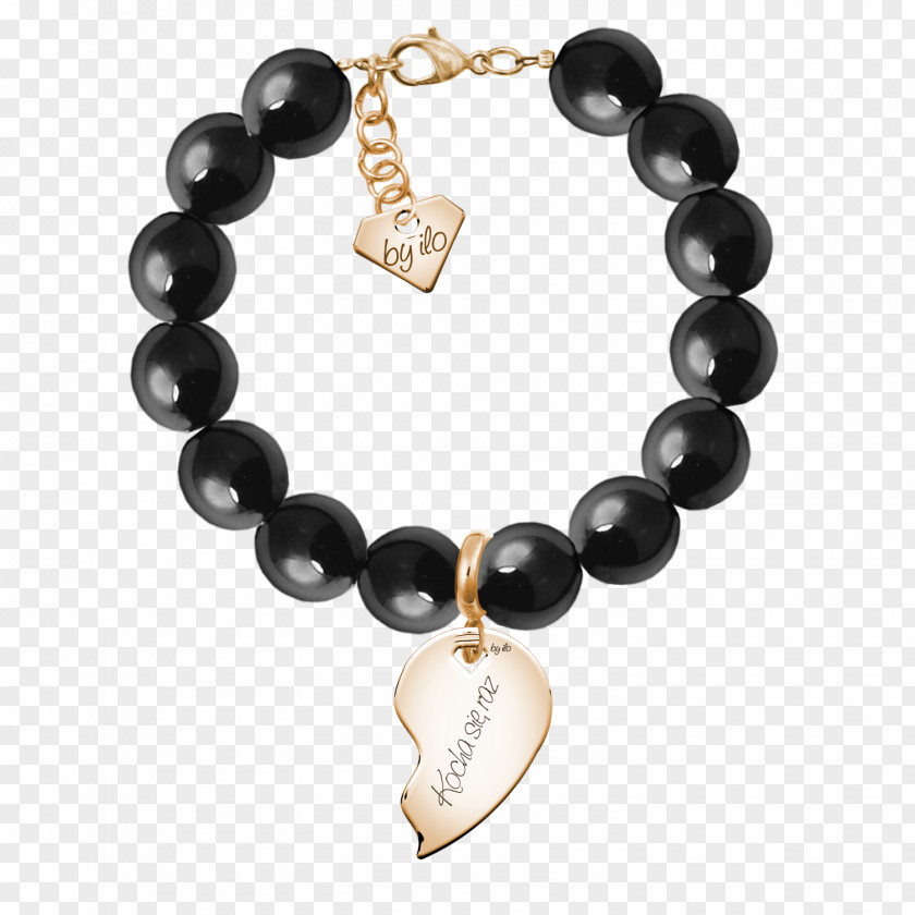 Gemstone Charm Bracelet Bangle Onyx PNG