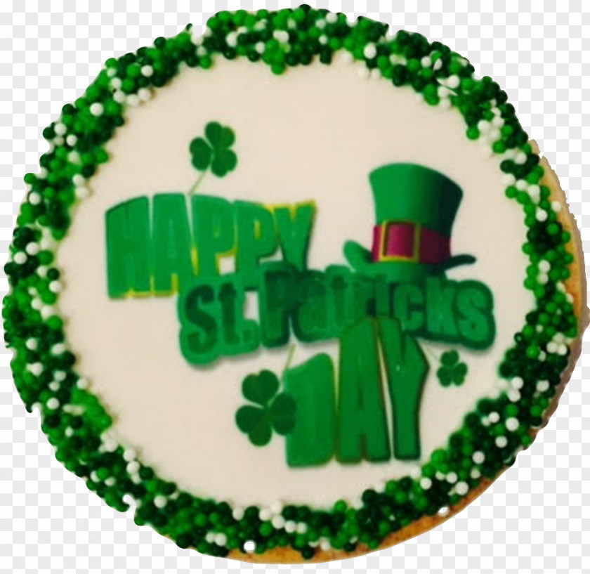 Happy St Patricks Day Frosting & Icing White Chocolate Cake Sugar Cookie Biscuits PNG