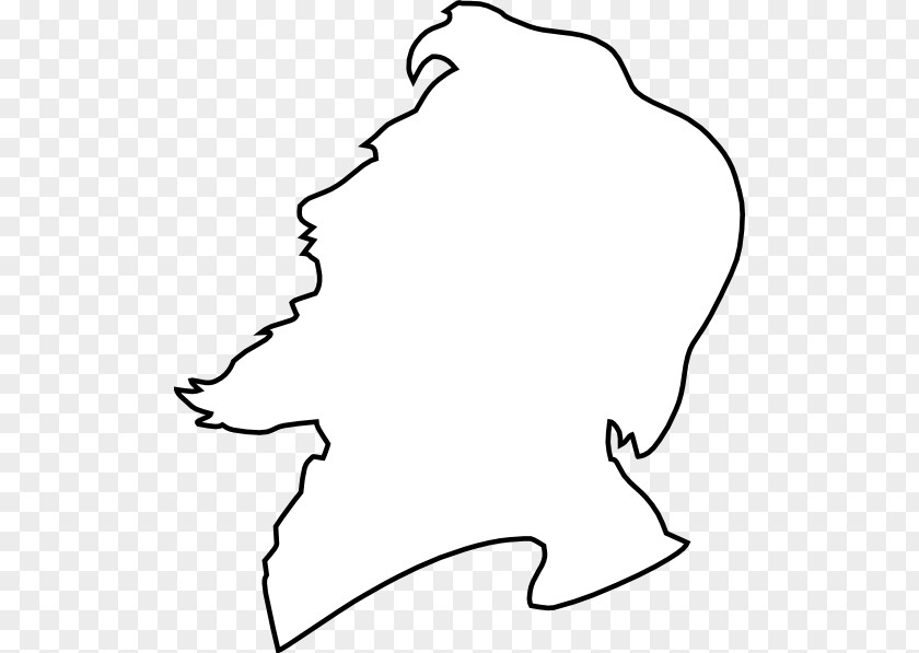 Nose White Line Art Leaf Clip PNG