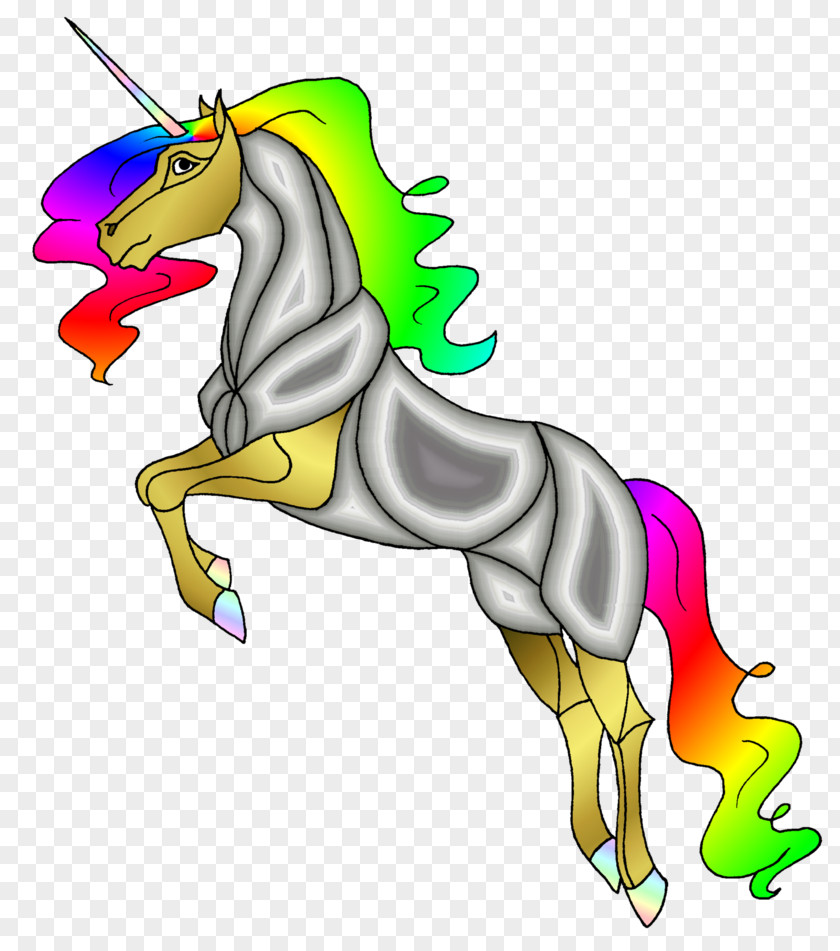 Unicorn Birthday Mustang Pony Mane PNG