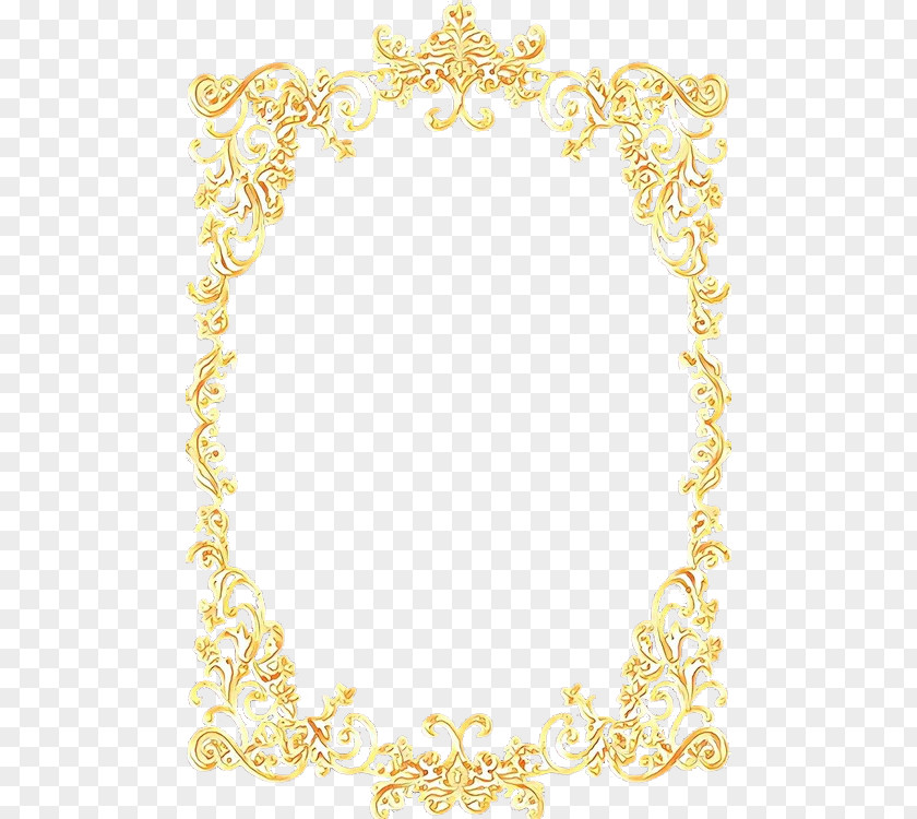 Yellow Antique Gold Picture Frames PNG