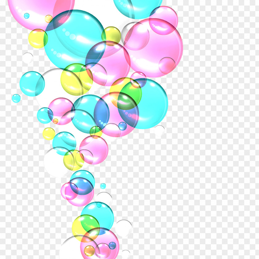 Colorful Bubbles Bubble Drop PNG