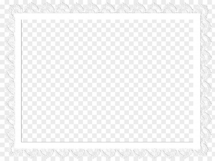 Decorative Pattern White Border Black PNG