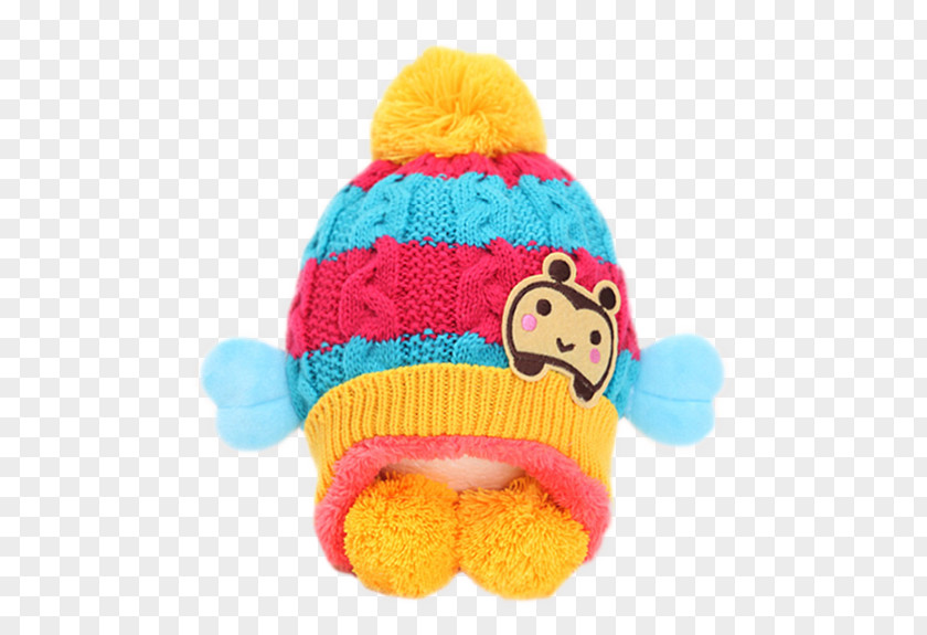 Winter Male And Female Bonnet Beanie Hat Knit Cap Infant Child PNG