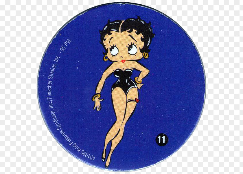 Betty Boop Cobalt Blue Animated Cartoon Character PNG