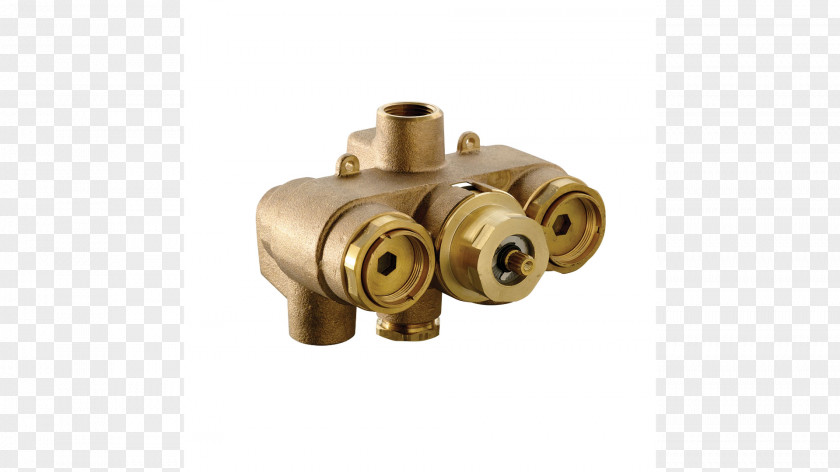 Brass Thermostatic Mixing Valve Tap Shower PNG