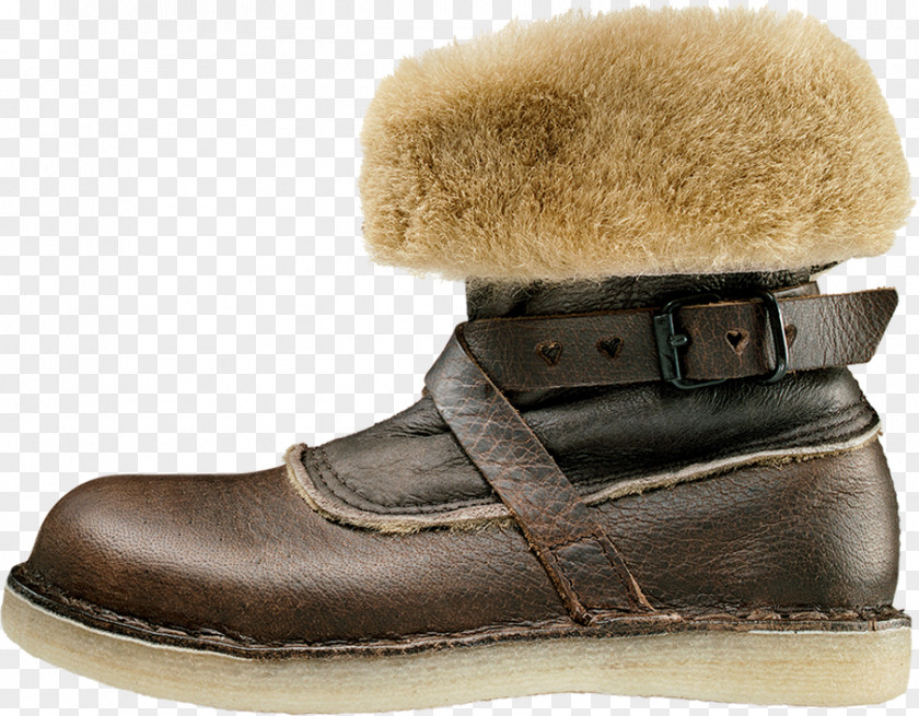 Camel Leather Pumps Snow Boot Shoe Walking Fur PNG