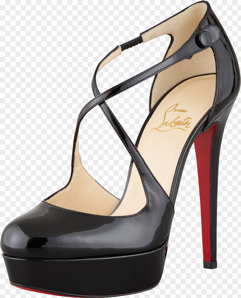 Louboutin Image Court Shoe High-heeled Footwear Strap Stiletto Heel PNG