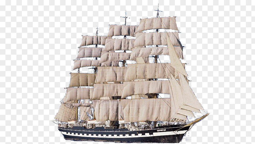 The Ship Sailing Kruzenshtern Tall PNG