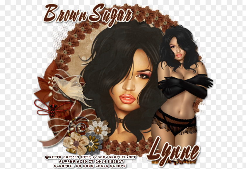 Brown Sugar Album Cover Black Hair Poster PNG