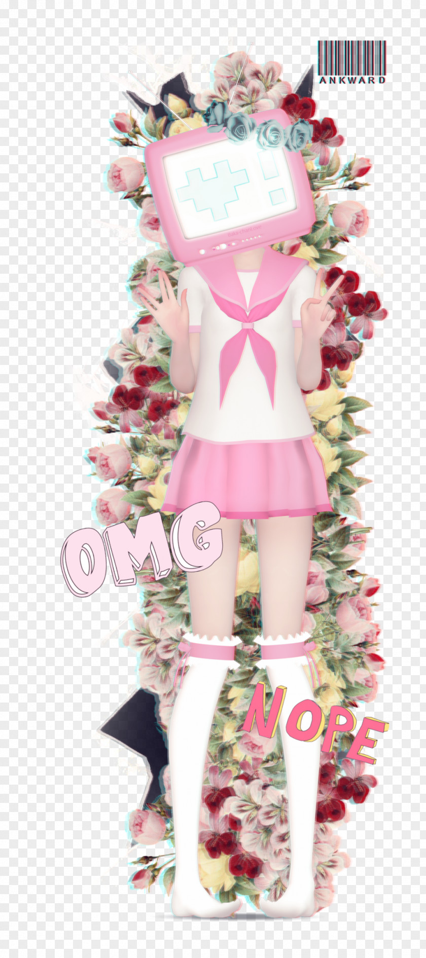 Aru Akise Costume Pink M PNG