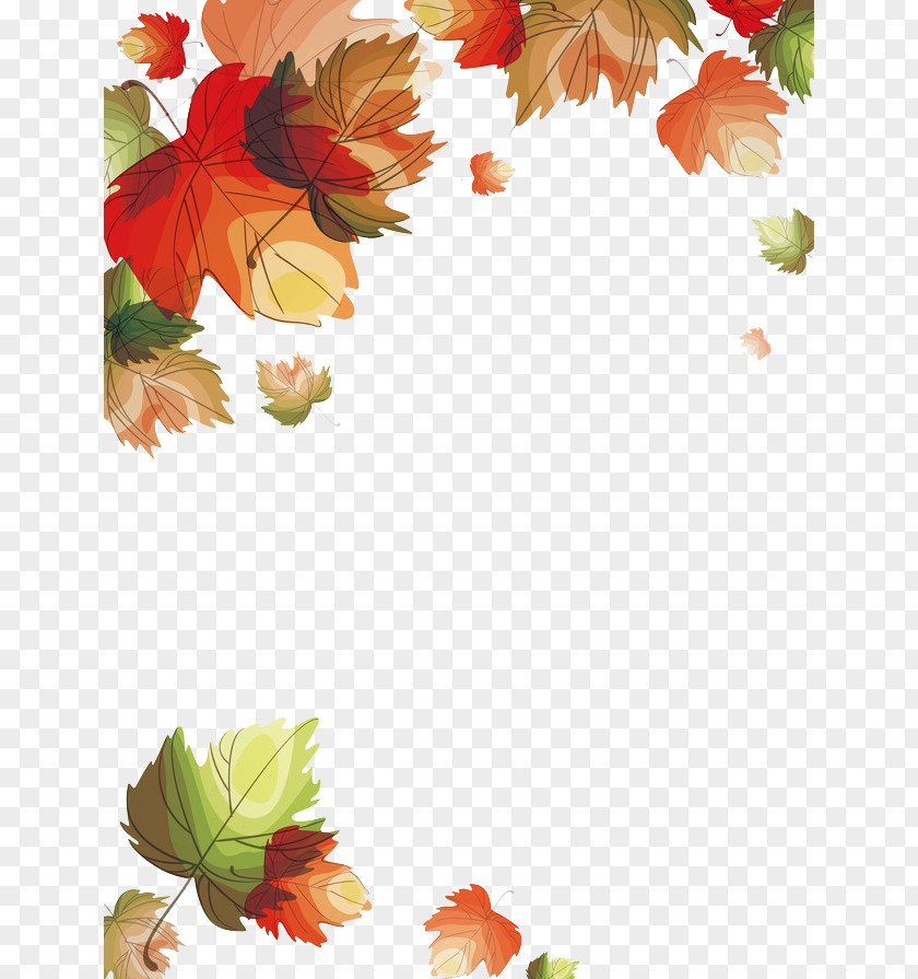 Maple Leaf Falling Autumn Leaves Euclidean Vector PNG
