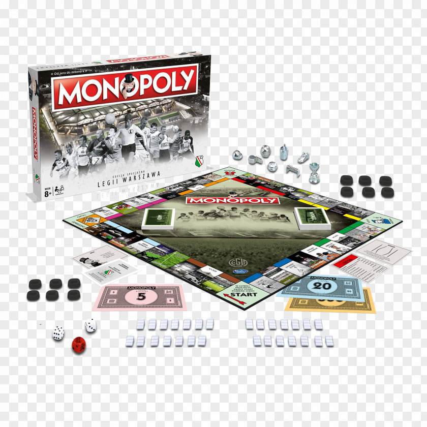 Monopoly Legia Warsaw Tabletop Games & Expansions Board Game PNG