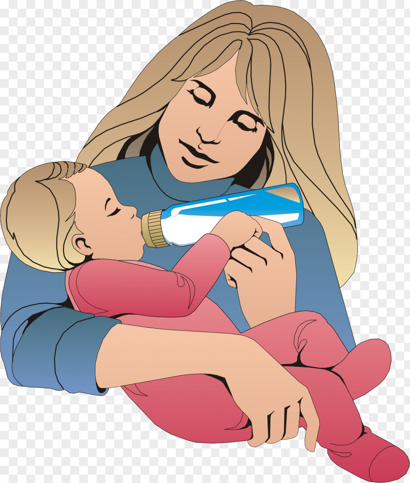 Mothers Day Mother Child Infant Cartoon Clip Art PNG