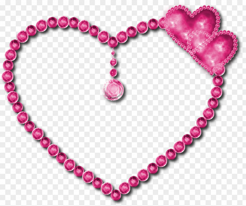 Necklace Pearl Love Background Heart PNG