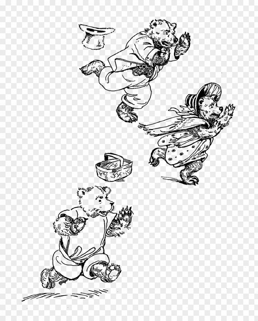 Goldilocks And The Three Bears Sketch PNG