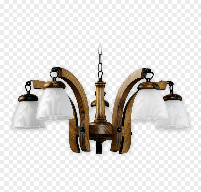 Light Lamp Chandelier Glass Wood PNG