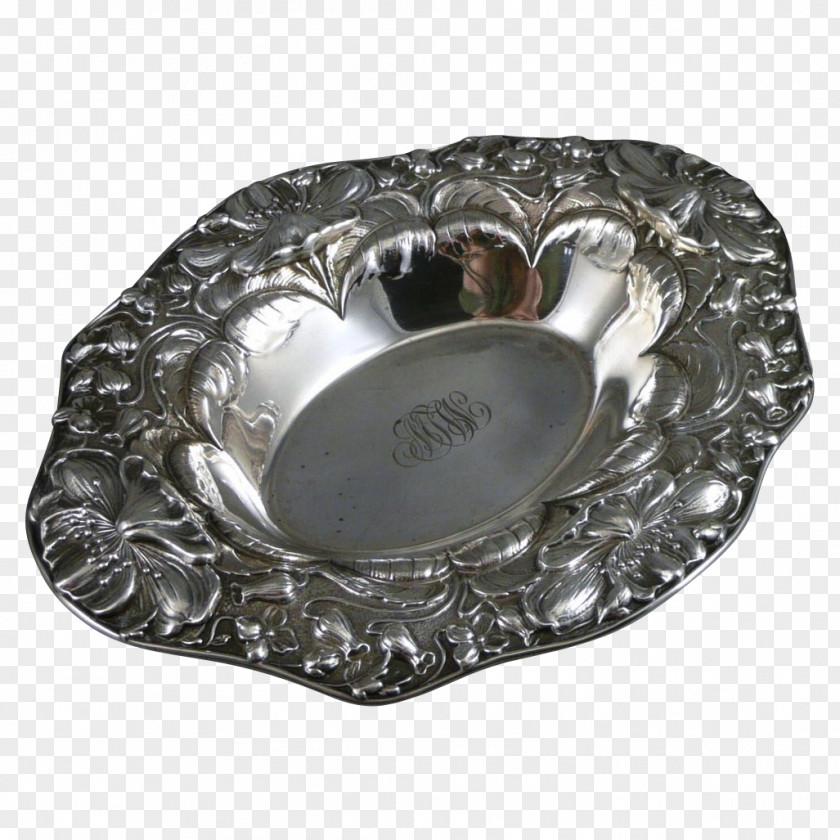 Silver Platter Ashtray Tableware PNG