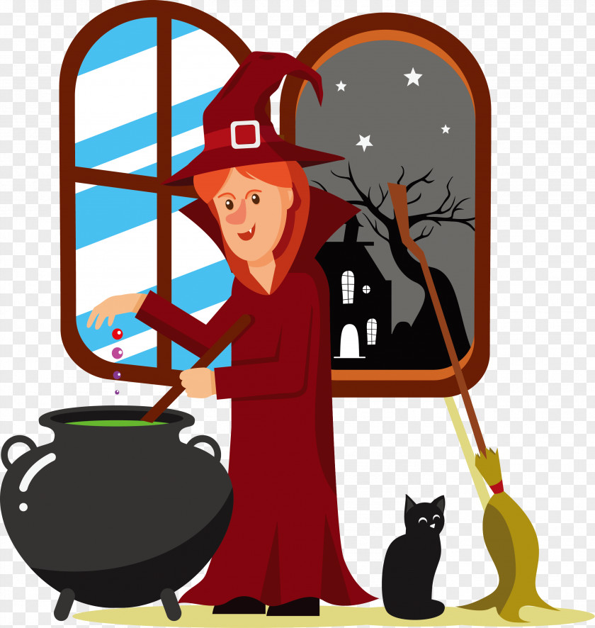 The Witch Who Makes Poison Euclidean Vector Witchcraft PNG