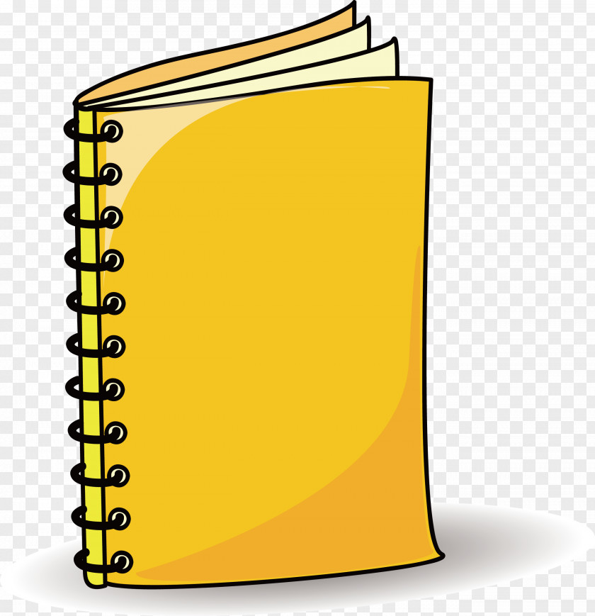 Yellow Notepad Technology Elements Notebook Paper School Clip Art PNG