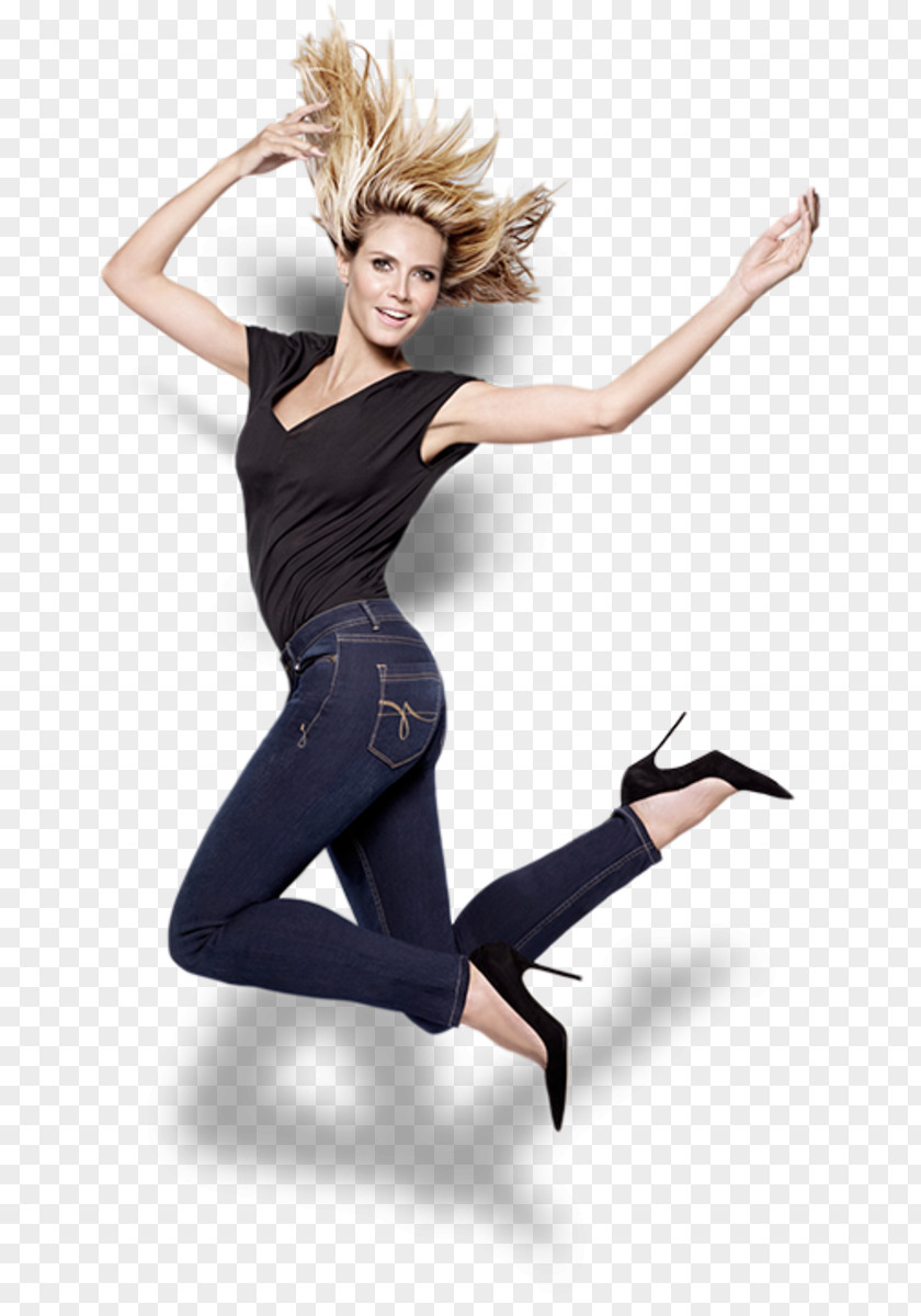 Fashion Spotlight Heidi Klum Jordache Jeans Model PNG