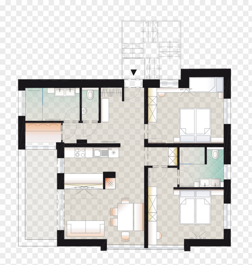 Infrared Cookers Balcony Floor Plan Apartment House Alpenlodge Alexander Alpenapart PNG
