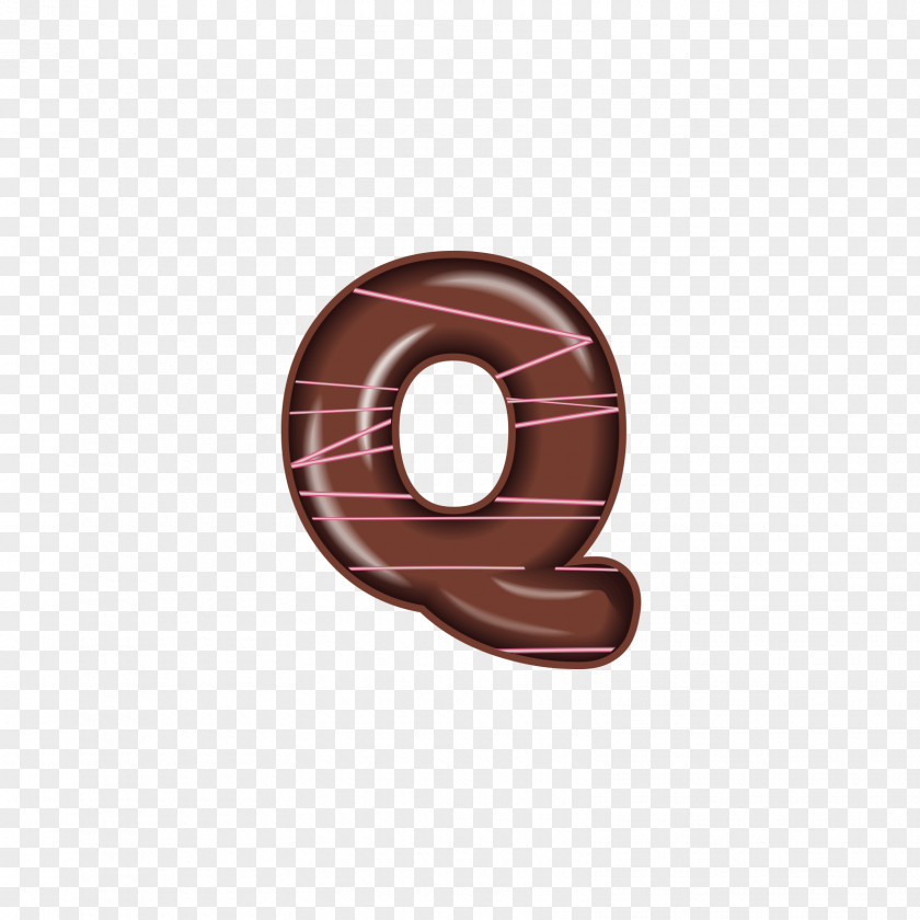 The Chocolate Alphabet Q Letter PNG