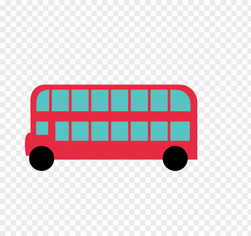 Vector Color Cartoon Bus PNG
