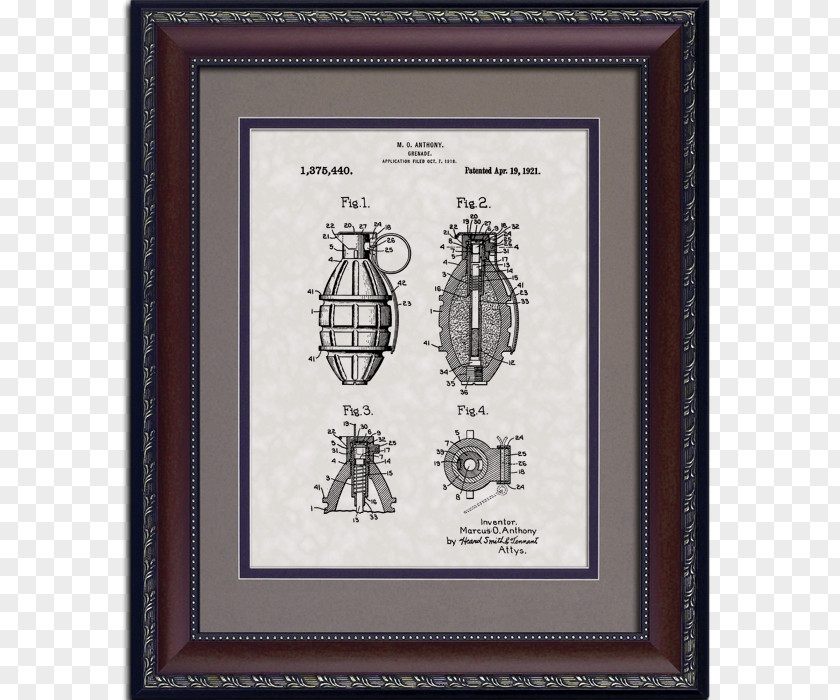 Grenade United States Patent And Trademark Office Soldier Military Drawing PNG