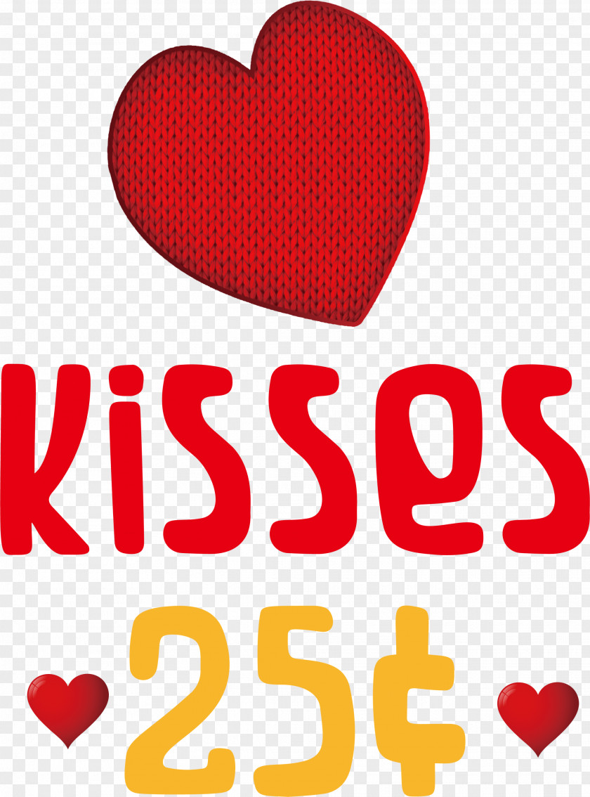 Kisses Valentines Day Quote PNG