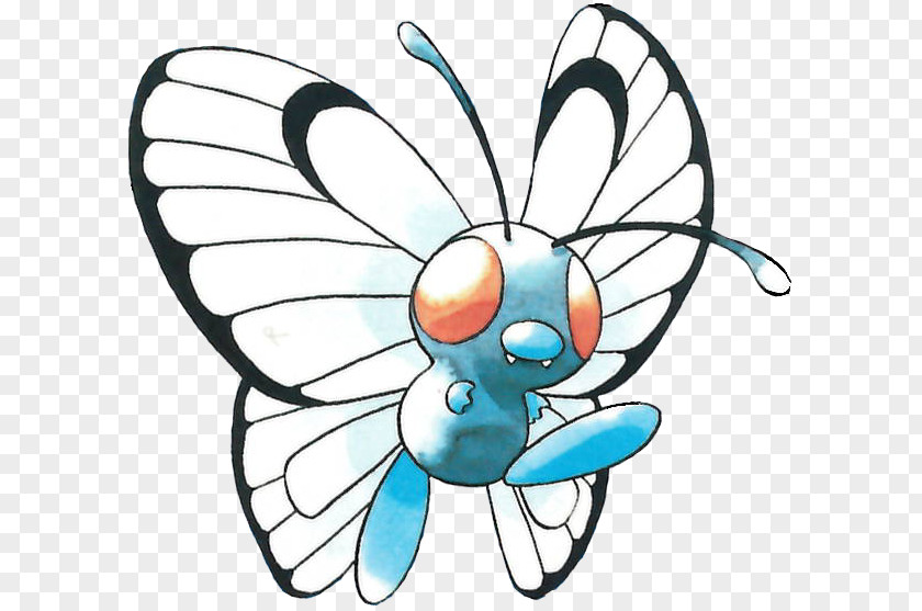 Pikachu Pokémon Red And Blue Monarch Butterfly Butterfree Adventures PNG