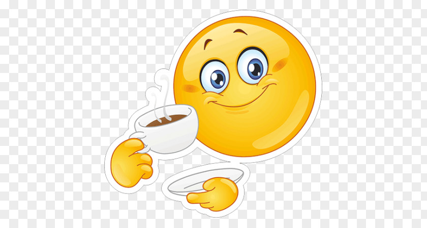 Smiley Emoticon Morning Emoji Coffee PNG