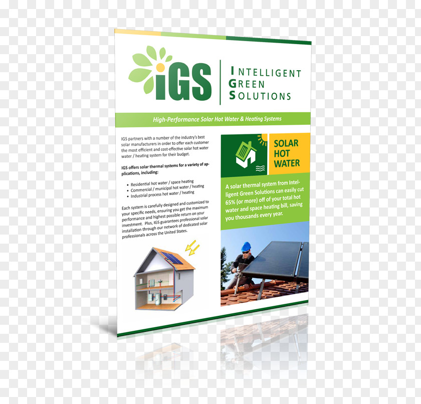 Solar Brochure Advertising Marketing Collateral Pamphlet PNG