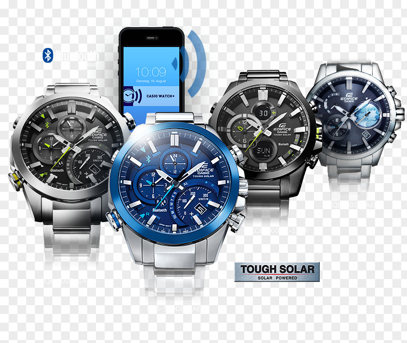 Watch ECB-500D-1AER Casio Erkek Yapı Güneş Enerjili Izlemek Bluetooth Edifice Chronograph PNG