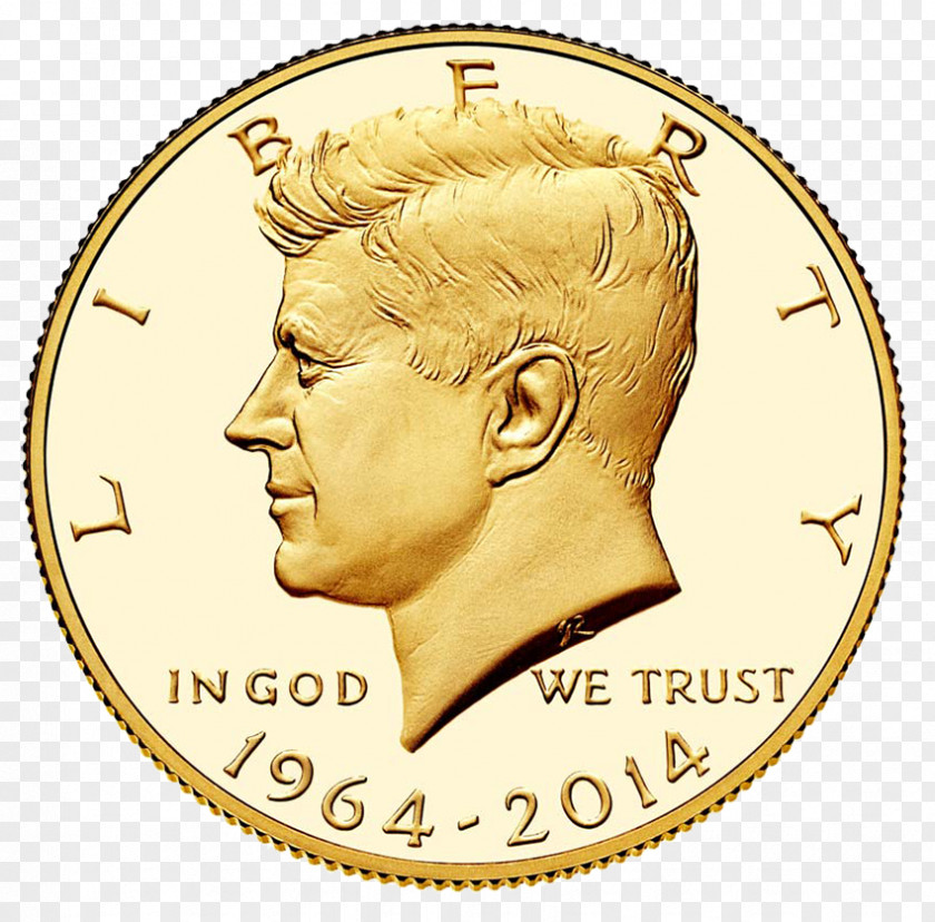 50th Coin Kennedy Half Dollar Proof Coinage United States Mint PNG