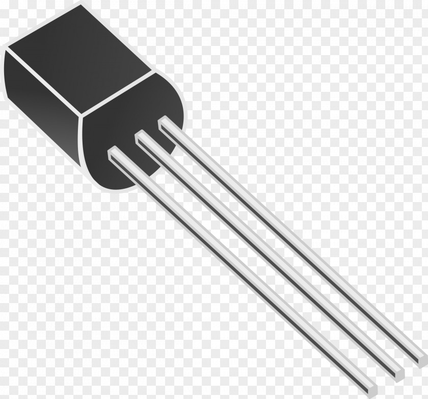 Electronic Component Transistor TO-92 NPN Clip Art PNG