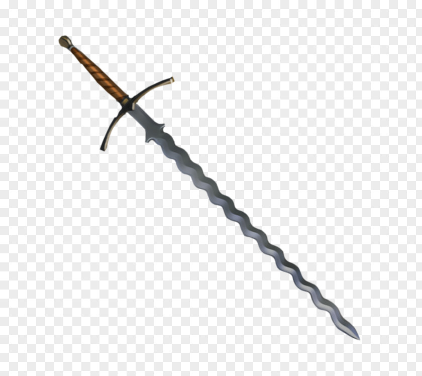 Flame-bladed Sword Spear Image PNG