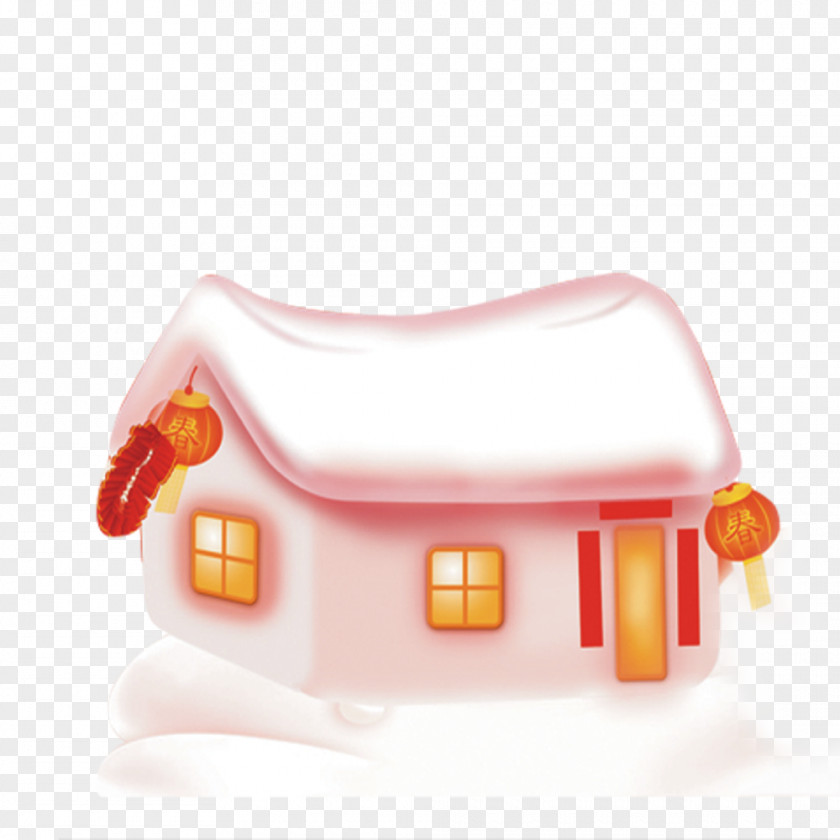 Igloo Pattern Snowman House PNG