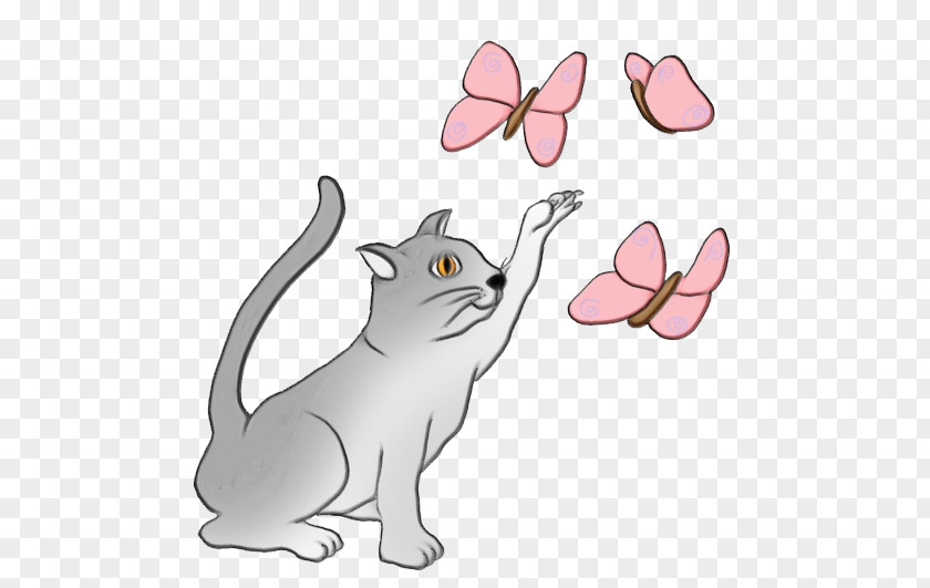 Kitten Plant Cartoon Cat Whiskers Tail Clip Art PNG