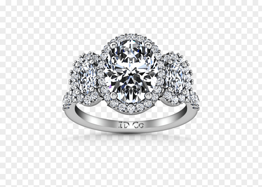 Ring Halo Engagement Diamond Wedding PNG
