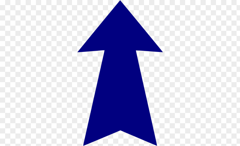 Up Arrow Blue Triangle PNG