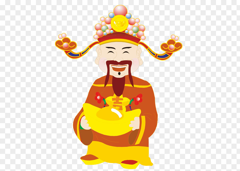 Welcome Transparent Chinese New Year Jade Emperor Cartoon Illustration PNG