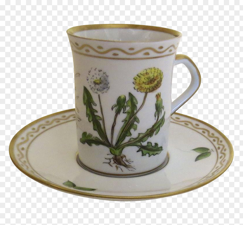 Coffee Cup Mug M Porcelain Saucer PNG