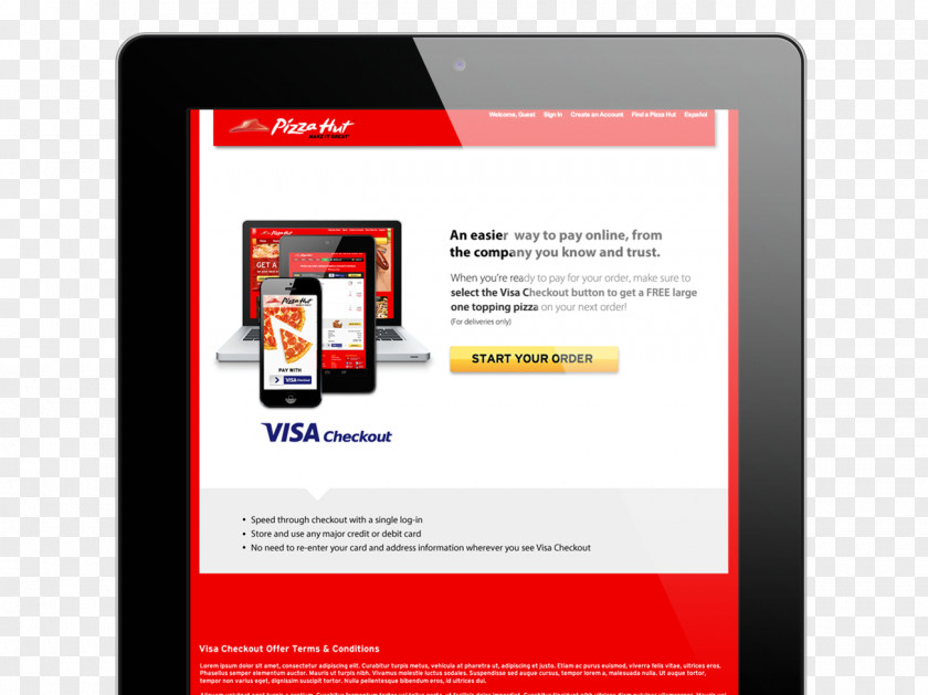Consumer Card Pizza Hut Marketing E-commerce Online Shopping PNG