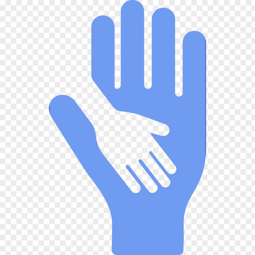 Logo Electric Blue Glove Personal Protective Equipment Safety Hand Finger PNG