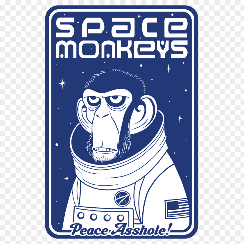 Monkey Monkeys And Apes In Space Tell 'Em Steve-Dave! Logo T-shirt PNG